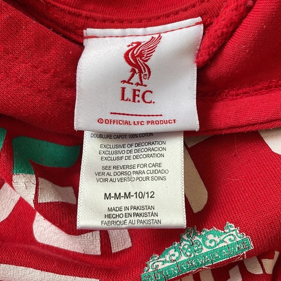 Liverpool FC Red Hoodie/Youth Medium - Picture 3 of 3